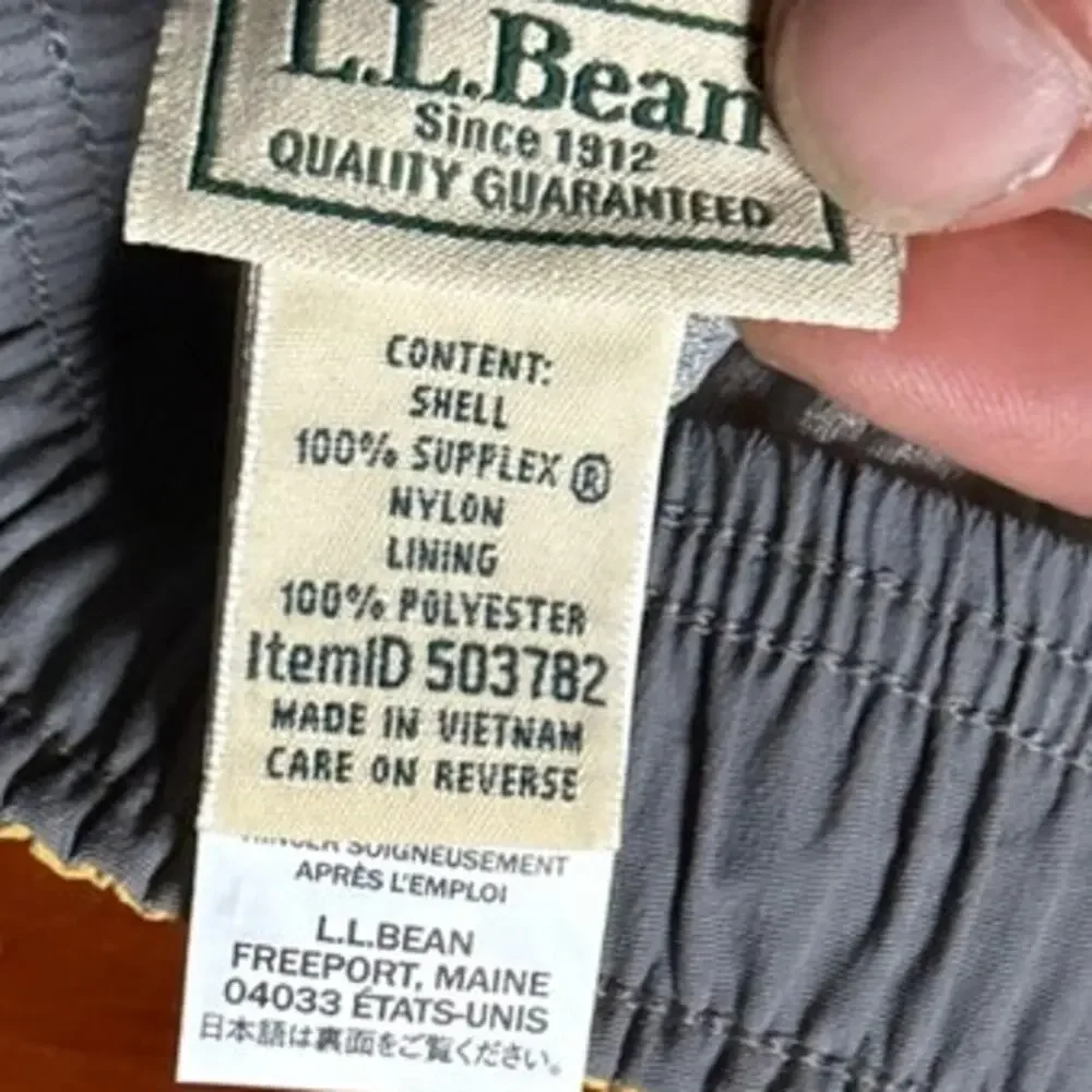 L.L.Bean Mens M Quick Dry Swim Shorts Supplex Nylon Lined Mustard Yellow